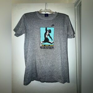 Nike Gray Marathon Graphic Tee